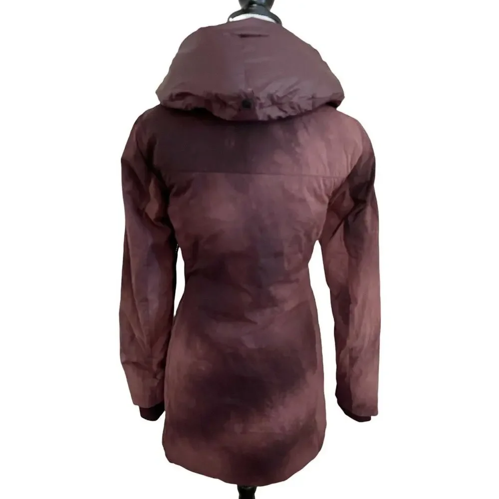 Lole NWT Faith L Edition Sz XS Jacket El Capitane Maroon Full Zip LUW0638 Vegan